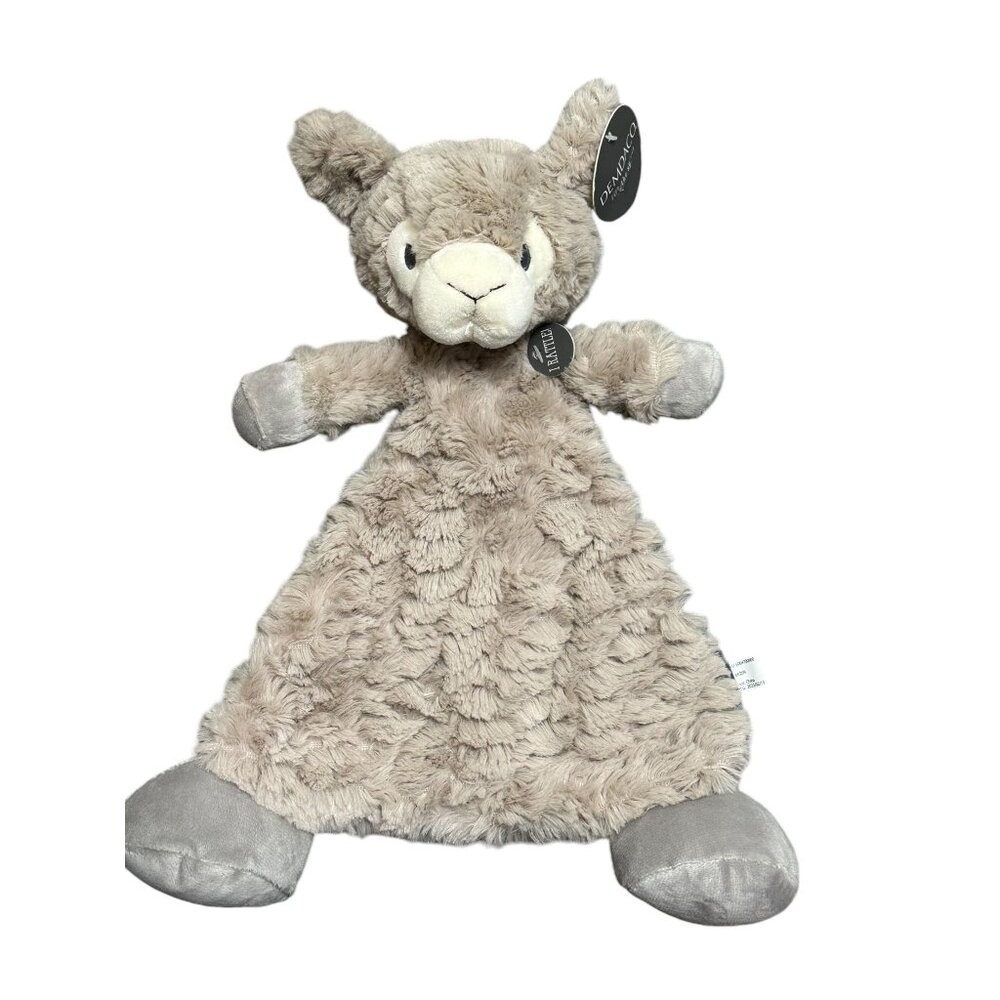 Demdaco Flat Luna Llama Lovey Security‎ Blanket Soother NWT
